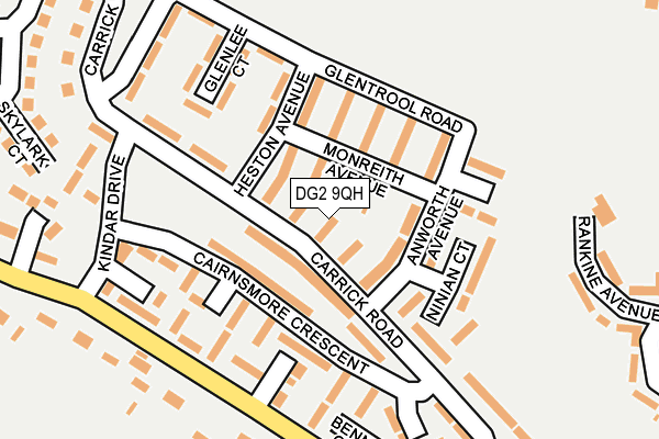 DG2 9QH map - OS OpenMap – Local (Ordnance Survey)