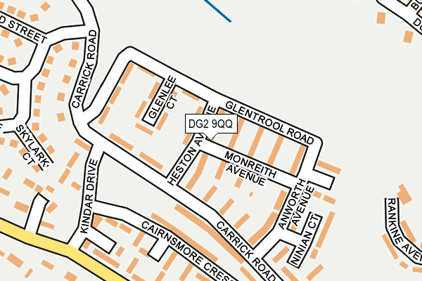 DG2 9QQ map - OS OpenMap – Local (Ordnance Survey)