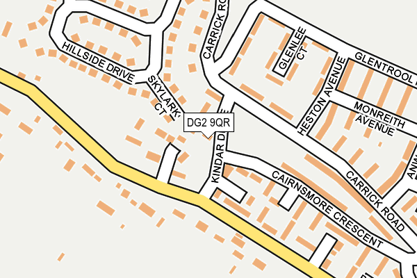 DG2 9QR map - OS OpenMap – Local (Ordnance Survey)