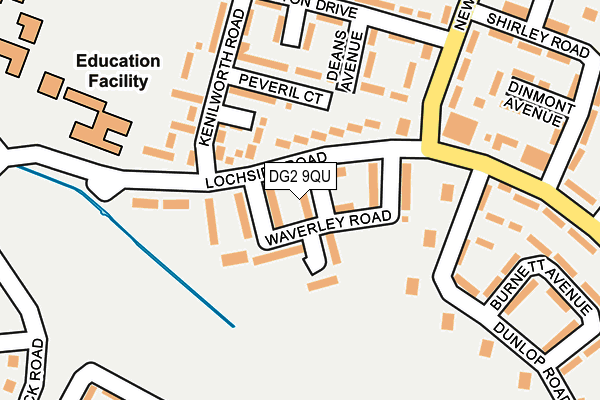 DG2 9QU map - OS OpenMap – Local (Ordnance Survey)