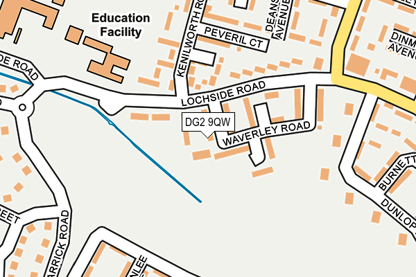 DG2 9QW map - OS OpenMap – Local (Ordnance Survey)