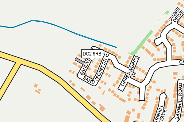 DG2 9RB map - OS OpenMap – Local (Ordnance Survey)