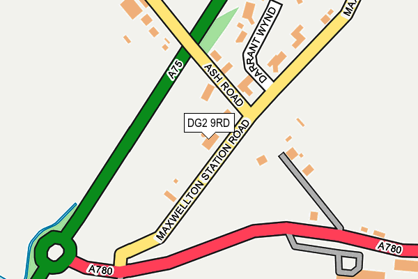 DG2 9RD map - OS OpenMap – Local (Ordnance Survey)