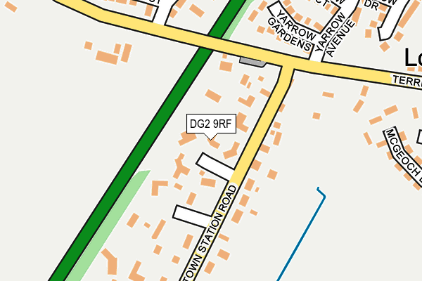 DG2 9RF map - OS OpenMap – Local (Ordnance Survey)