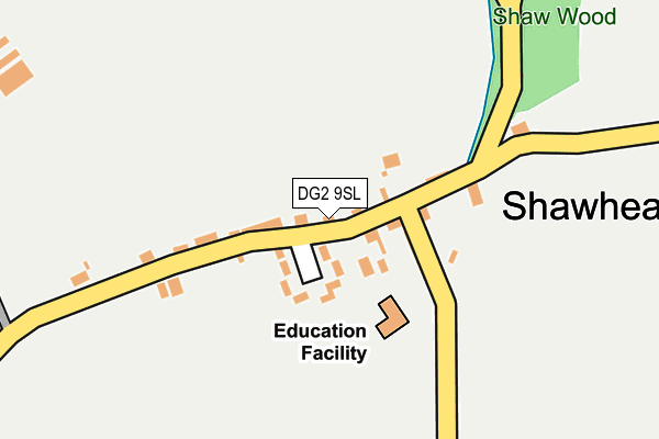 DG2 9SL map - OS OpenMap – Local (Ordnance Survey)