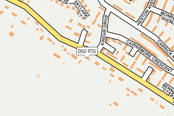 DG2 9TQ map - OS OpenMap – Local (Ordnance Survey)