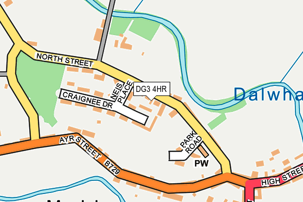 DG3 4HR map - OS OpenMap – Local (Ordnance Survey)