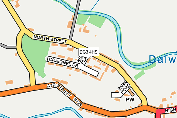 DG3 4HS map - OS OpenMap – Local (Ordnance Survey)