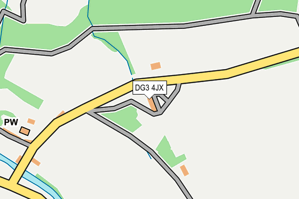 DG3 4JX map - OS OpenMap – Local (Ordnance Survey)