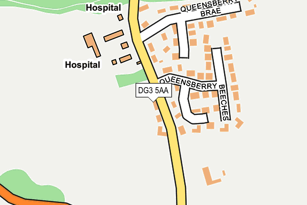 DG3 5AA map - OS OpenMap – Local (Ordnance Survey)