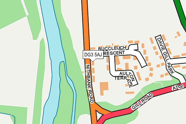 DG3 5AJ map - OS OpenMap – Local (Ordnance Survey)