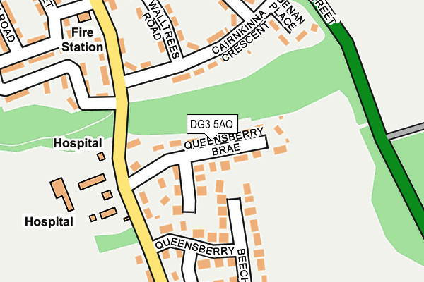DG3 5AQ map - OS OpenMap – Local (Ordnance Survey)