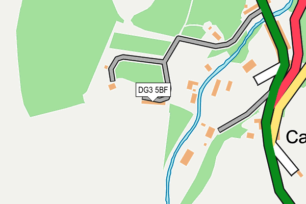 DG3 5BF map - OS OpenMap – Local (Ordnance Survey)