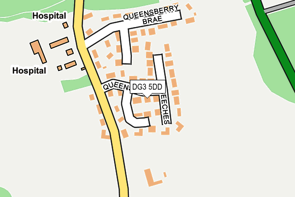 DG3 5DD map - OS OpenMap – Local (Ordnance Survey)
