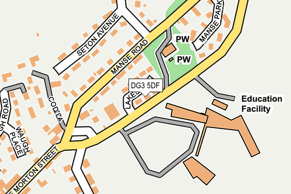 DG3 5DF map - OS OpenMap – Local (Ordnance Survey)
