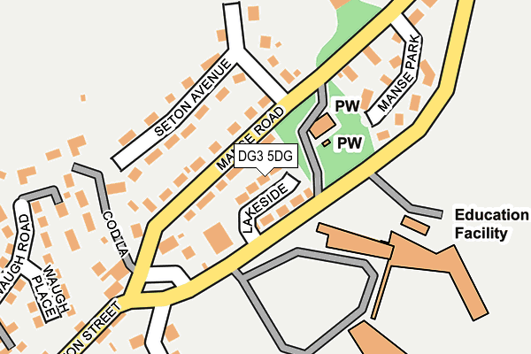 DG3 5DG map - OS OpenMap – Local (Ordnance Survey)