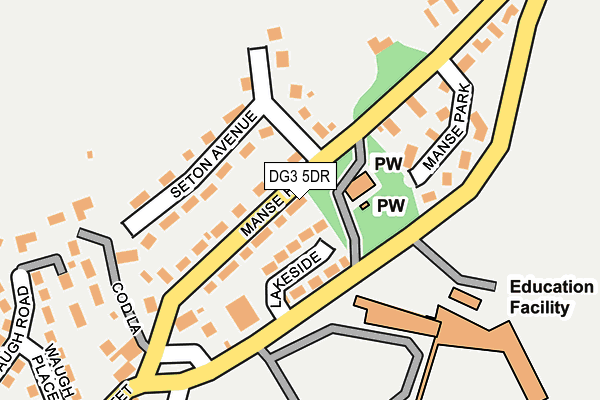 DG3 5DR map - OS OpenMap – Local (Ordnance Survey)