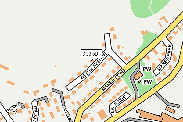 DG3 5DT map - OS OpenMap – Local (Ordnance Survey)
