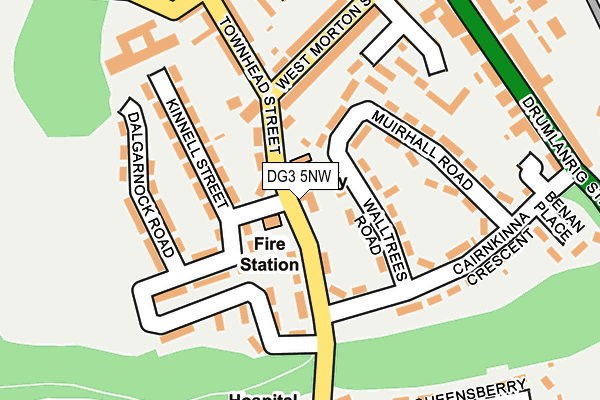 DG3 5NW map - OS OpenMap – Local (Ordnance Survey)