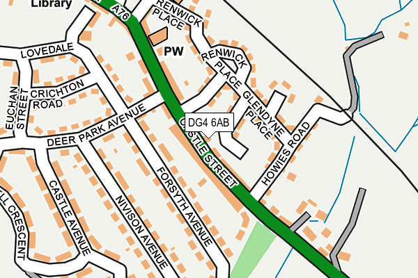 DG4 6AB map - OS OpenMap – Local (Ordnance Survey)