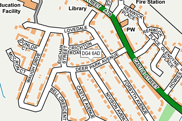 DG4 6AD map - OS OpenMap – Local (Ordnance Survey)