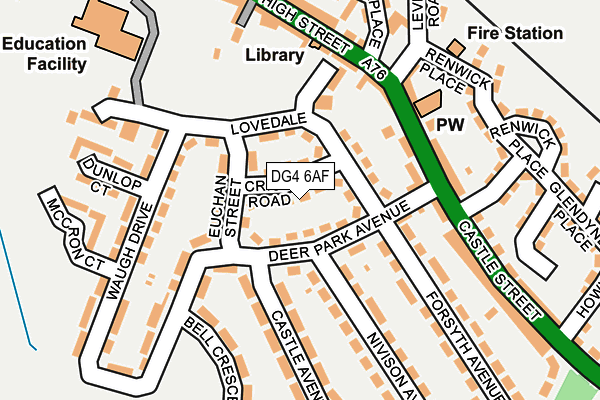 DG4 6AF map - OS OpenMap – Local (Ordnance Survey)