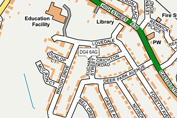 DG4 6AG map - OS OpenMap – Local (Ordnance Survey)