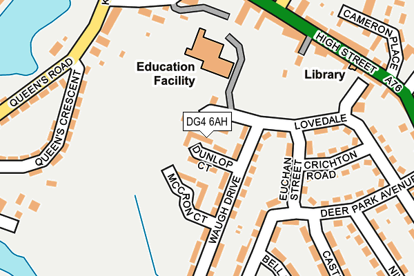 DG4 6AH map - OS OpenMap – Local (Ordnance Survey)