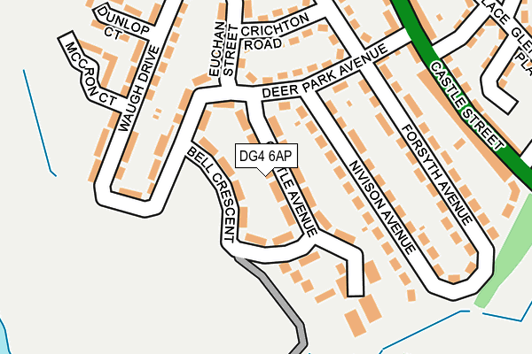 DG4 6AP map - OS OpenMap – Local (Ordnance Survey)