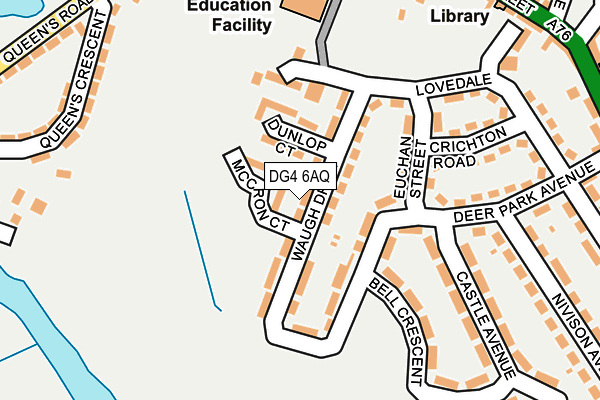 DG4 6AQ map - OS OpenMap – Local (Ordnance Survey)