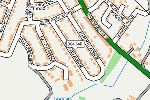 DG4 6AR map - OS OpenMap – Local (Ordnance Survey)