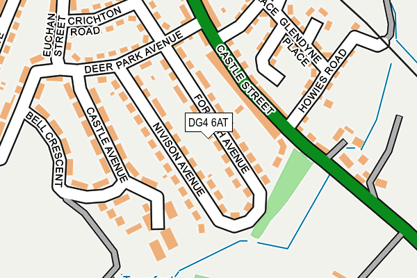 DG4 6AT map - OS OpenMap – Local (Ordnance Survey)