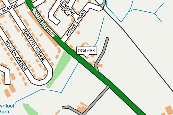 DG4 6AX map - OS OpenMap – Local (Ordnance Survey)
