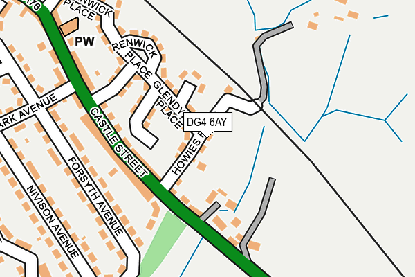 DG4 6AY map - OS OpenMap – Local (Ordnance Survey)