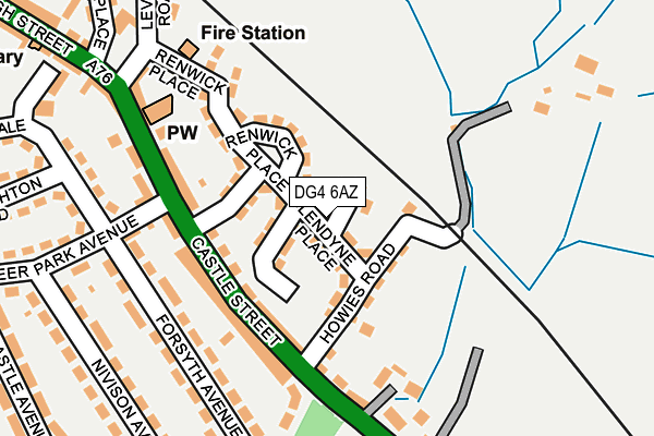 DG4 6AZ map - OS OpenMap – Local (Ordnance Survey)