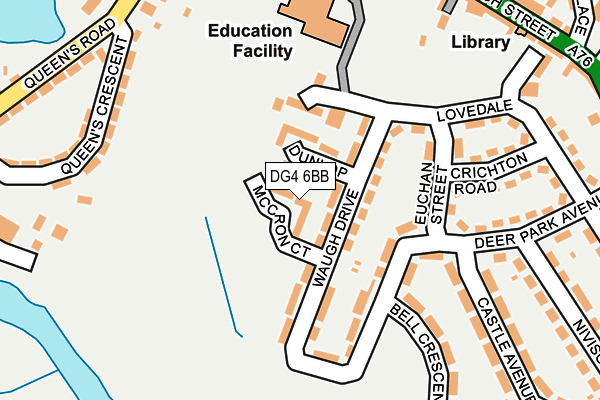 DG4 6BB map - OS OpenMap – Local (Ordnance Survey)