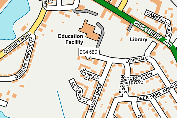 DG4 6BD map - OS OpenMap – Local (Ordnance Survey)
