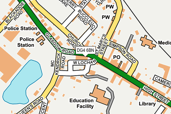 DG4 6BN map - OS OpenMap – Local (Ordnance Survey)