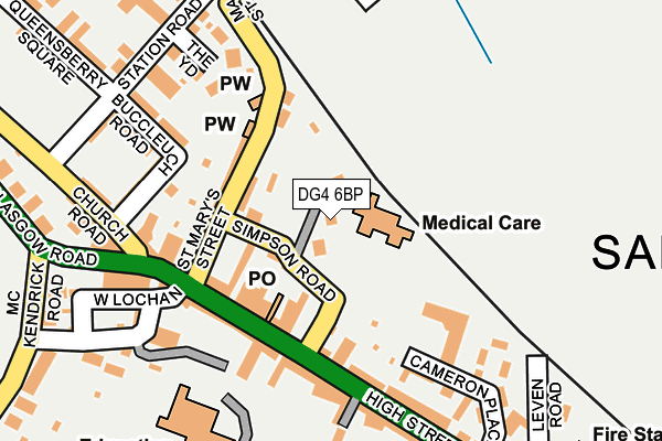 DG4 6BP map - OS OpenMap – Local (Ordnance Survey)