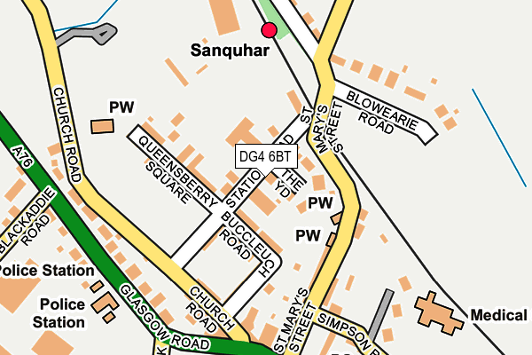 DG4 6BT map - OS OpenMap – Local (Ordnance Survey)