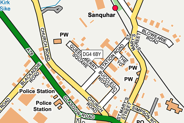 DG4 6BY map - OS OpenMap – Local (Ordnance Survey)
