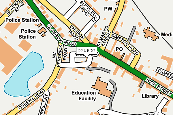 DG4 6DG map - OS OpenMap – Local (Ordnance Survey)