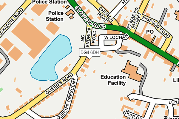 DG4 6DH map - OS OpenMap – Local (Ordnance Survey)