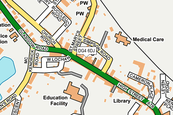 DG4 6DJ map - OS OpenMap – Local (Ordnance Survey)