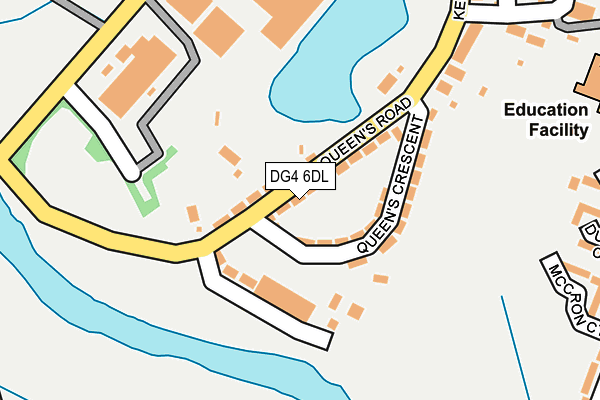 DG4 6DL map - OS OpenMap – Local (Ordnance Survey)