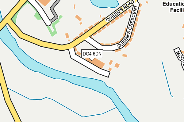 DG4 6DN map - OS OpenMap – Local (Ordnance Survey)