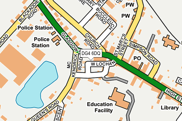 DG4 6DQ map - OS OpenMap – Local (Ordnance Survey)