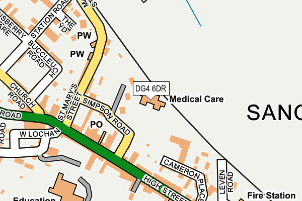 DG4 6DR map - OS OpenMap – Local (Ordnance Survey)