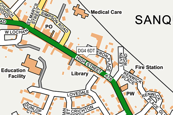DG4 6DT map - OS OpenMap – Local (Ordnance Survey)