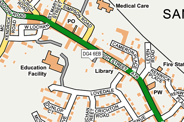 DG4 6EB map - OS OpenMap – Local (Ordnance Survey)